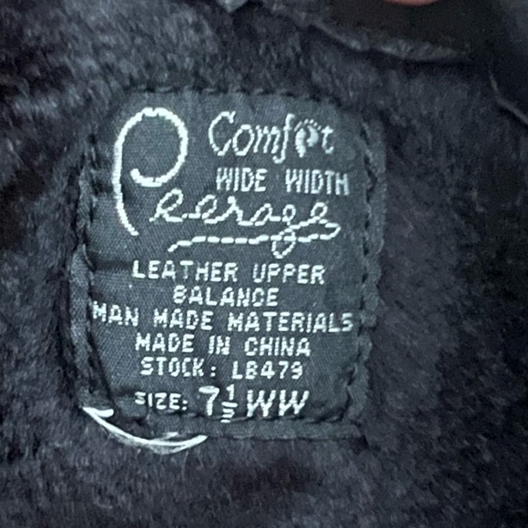 PEERAGE Simone Wide Width Leather Black Boot Size 7.5 Wide Width - Picture 12 of 13